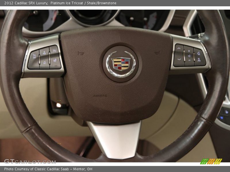 Platinum Ice Tricoat / Shale/Brownstone 2012 Cadillac SRX Luxury