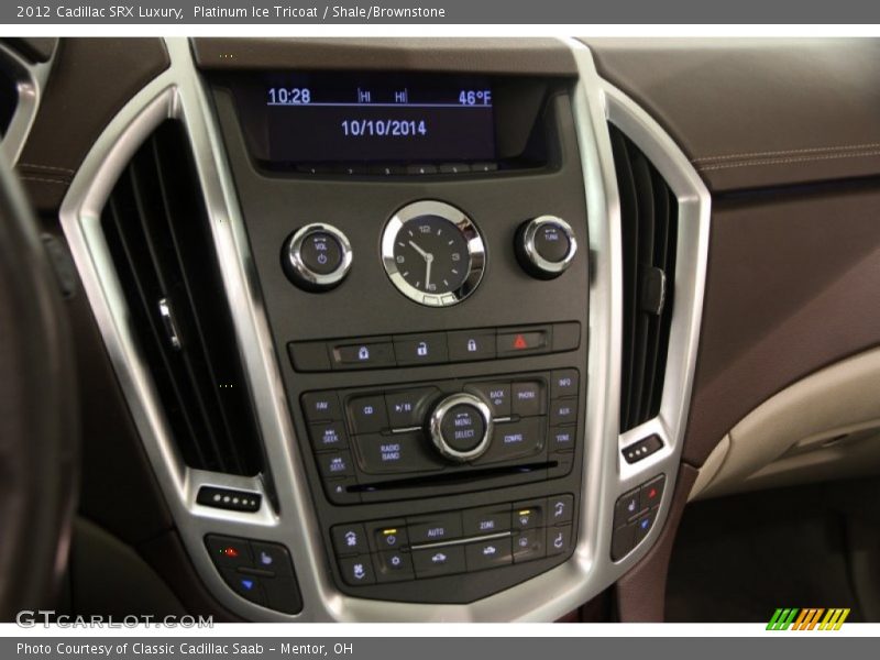 Platinum Ice Tricoat / Shale/Brownstone 2012 Cadillac SRX Luxury
