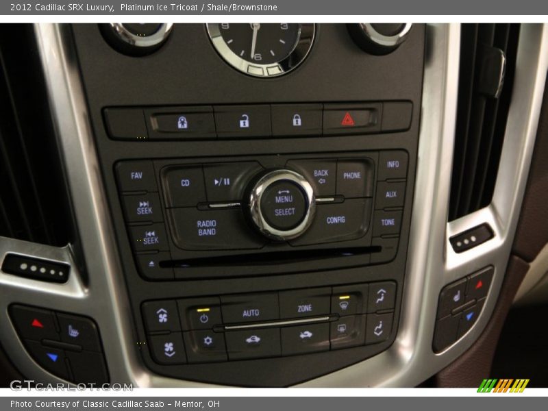 Platinum Ice Tricoat / Shale/Brownstone 2012 Cadillac SRX Luxury