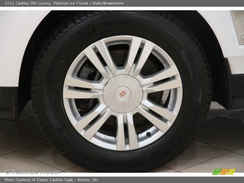 Platinum Ice Tricoat / Shale/Brownstone 2012 Cadillac SRX Luxury