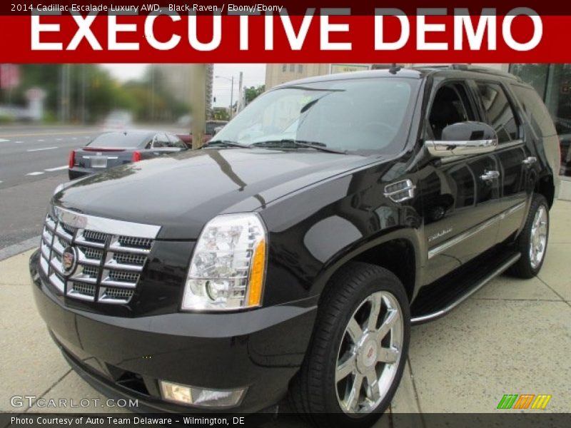 Black Raven / Ebony/Ebony 2014 Cadillac Escalade Luxury AWD