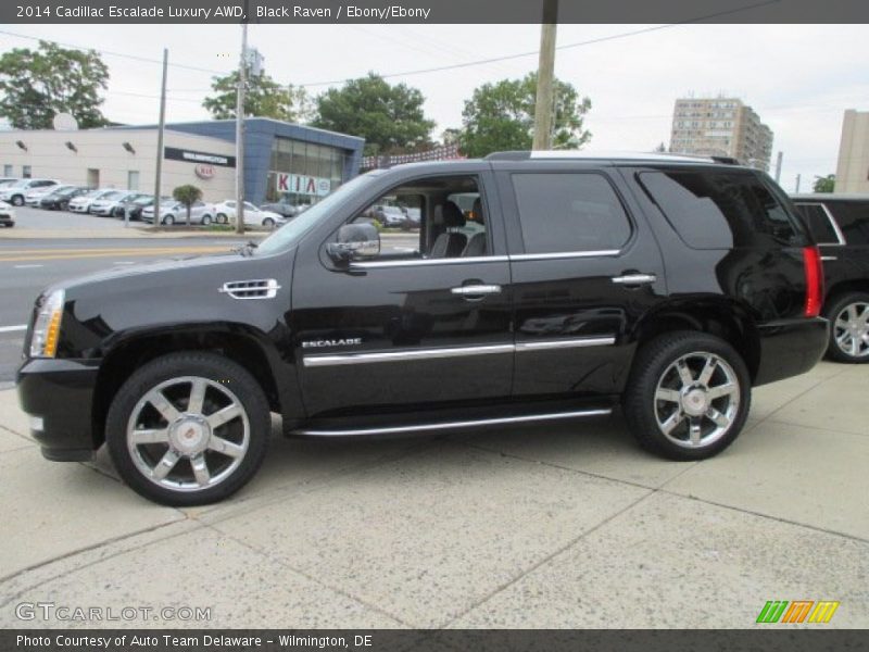 Black Raven / Ebony/Ebony 2014 Cadillac Escalade Luxury AWD