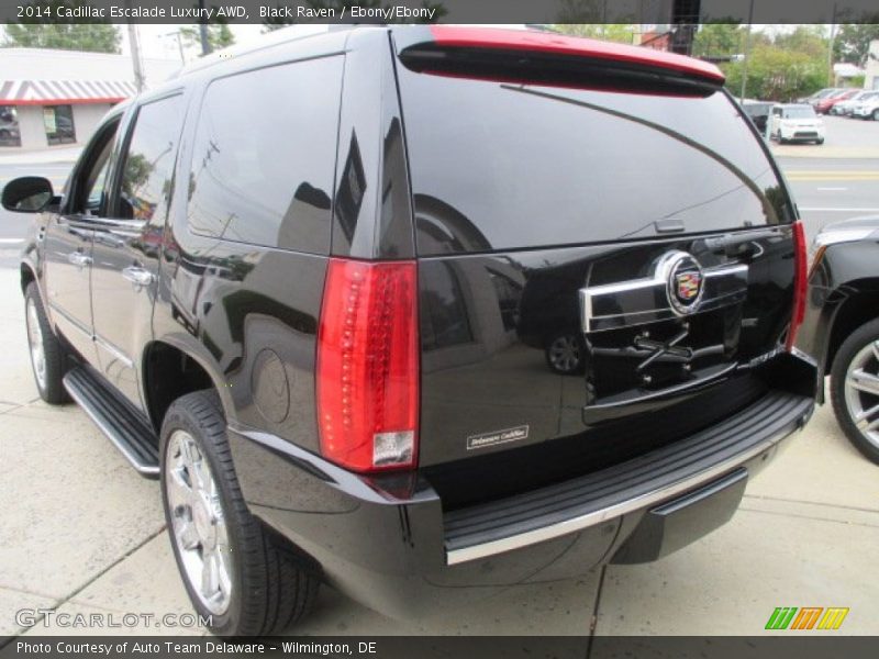 Black Raven / Ebony/Ebony 2014 Cadillac Escalade Luxury AWD