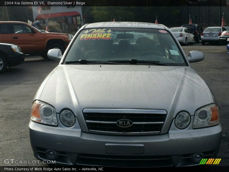 Diamond Silver / Beige 2004 Kia Optima EX V6