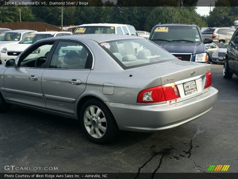 Diamond Silver / Beige 2004 Kia Optima EX V6