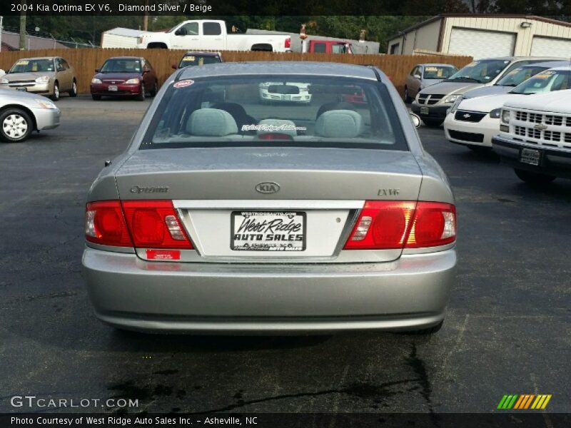 Diamond Silver / Beige 2004 Kia Optima EX V6