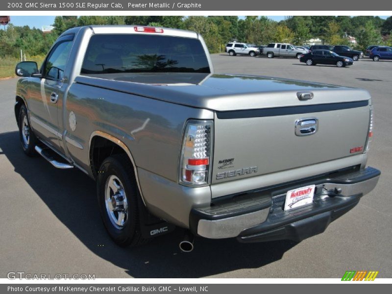 Pewter Metallic / Graphite 2002 GMC Sierra 1500 SLE Regular Cab