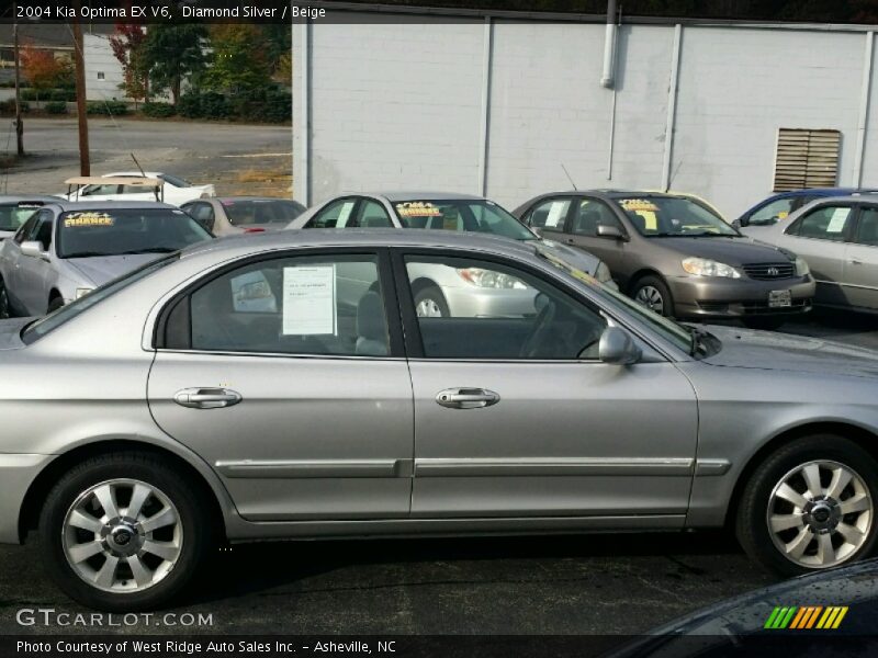Diamond Silver / Beige 2004 Kia Optima EX V6