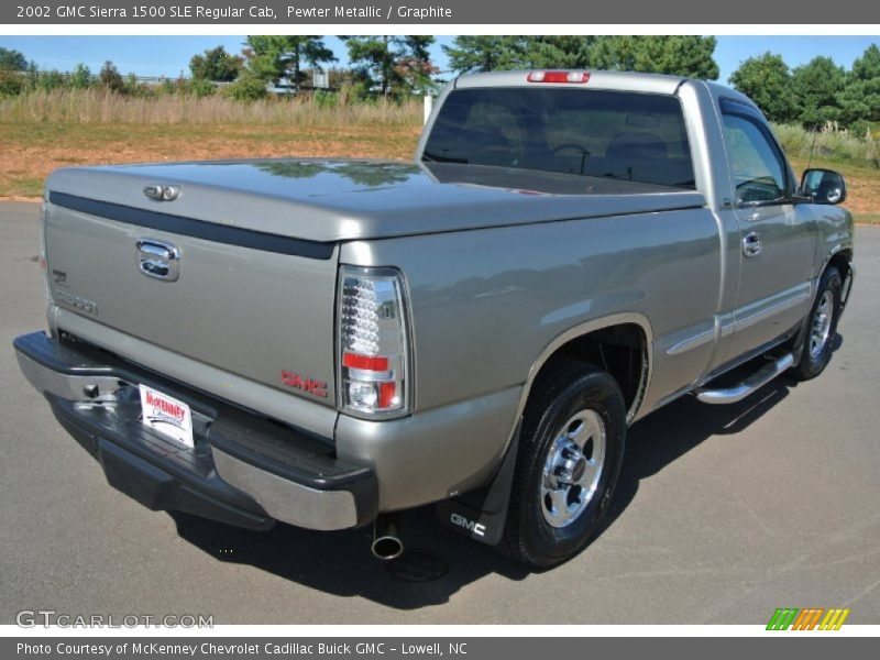 Pewter Metallic / Graphite 2002 GMC Sierra 1500 SLE Regular Cab