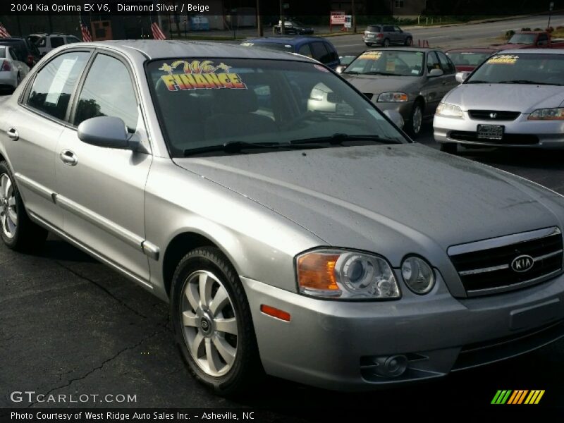 Diamond Silver / Beige 2004 Kia Optima EX V6