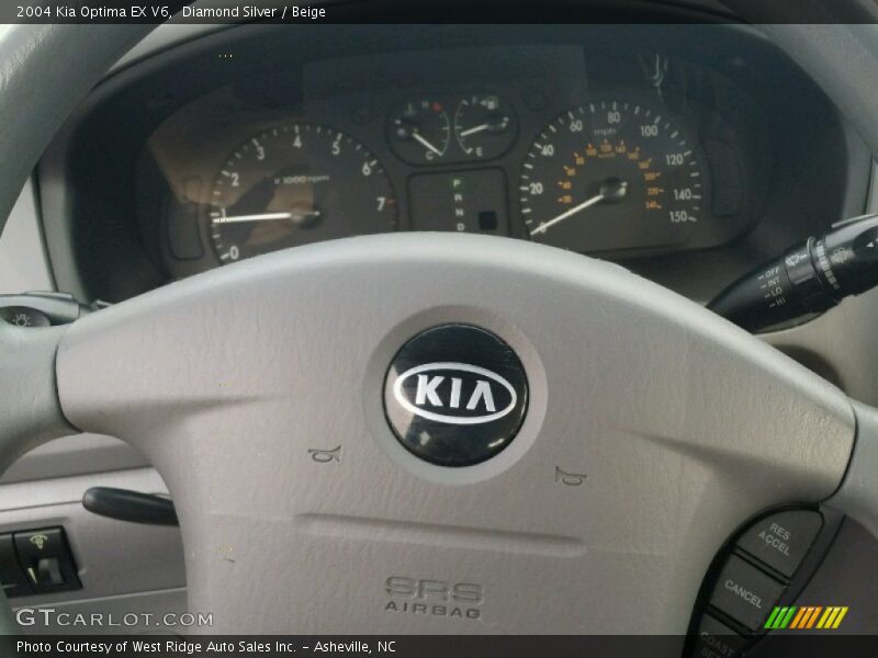 Diamond Silver / Beige 2004 Kia Optima EX V6