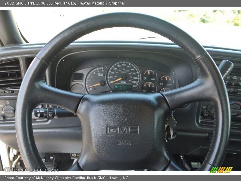 Pewter Metallic / Graphite 2002 GMC Sierra 1500 SLE Regular Cab