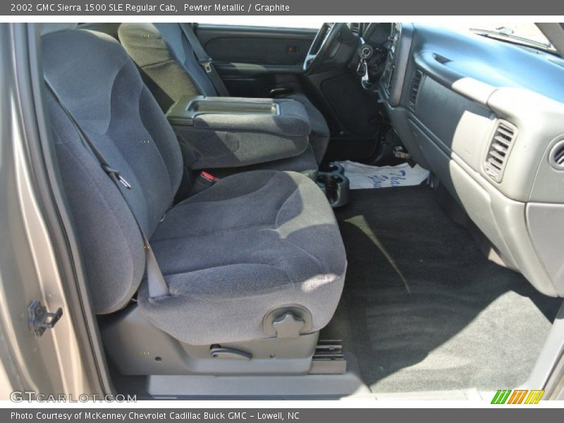 Pewter Metallic / Graphite 2002 GMC Sierra 1500 SLE Regular Cab