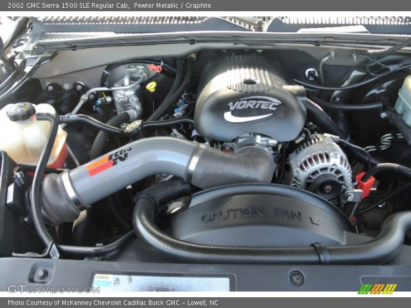 Pewter Metallic / Graphite 2002 GMC Sierra 1500 SLE Regular Cab