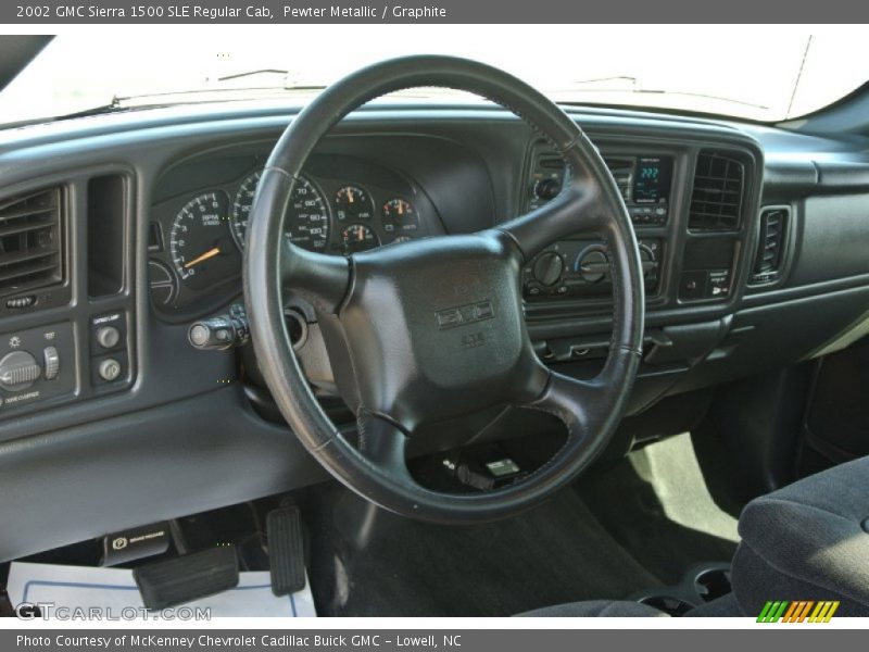 Pewter Metallic / Graphite 2002 GMC Sierra 1500 SLE Regular Cab