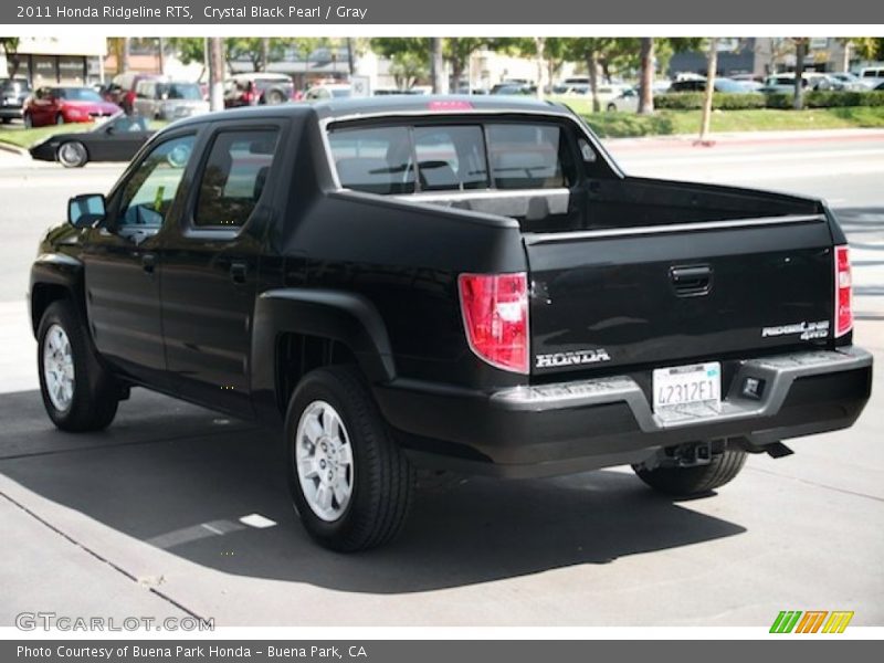 Crystal Black Pearl / Gray 2011 Honda Ridgeline RTS