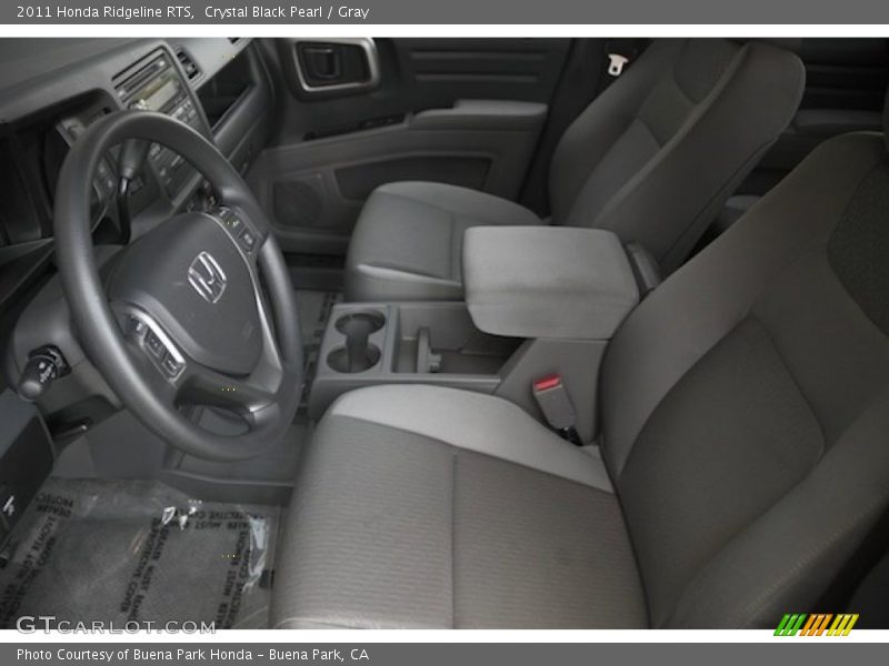 Crystal Black Pearl / Gray 2011 Honda Ridgeline RTS