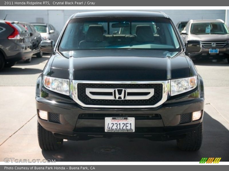 Crystal Black Pearl / Gray 2011 Honda Ridgeline RTS