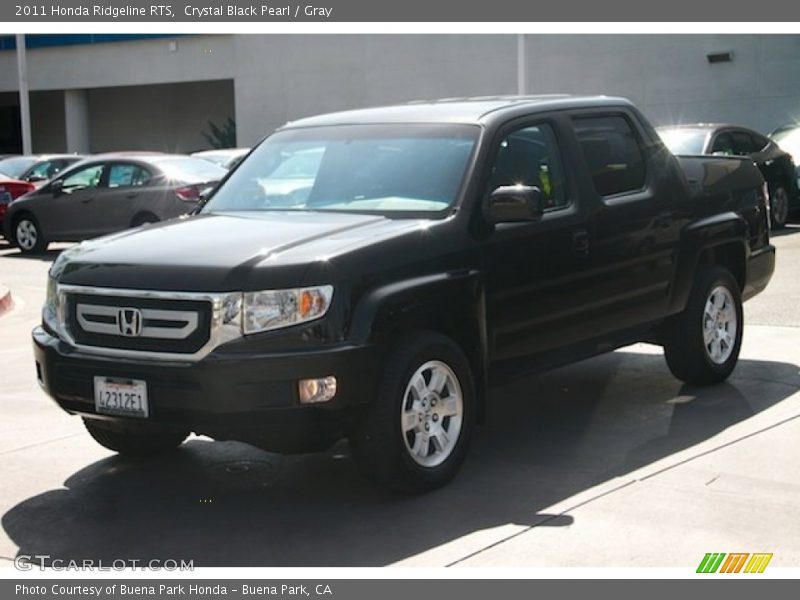 Crystal Black Pearl / Gray 2011 Honda Ridgeline RTS