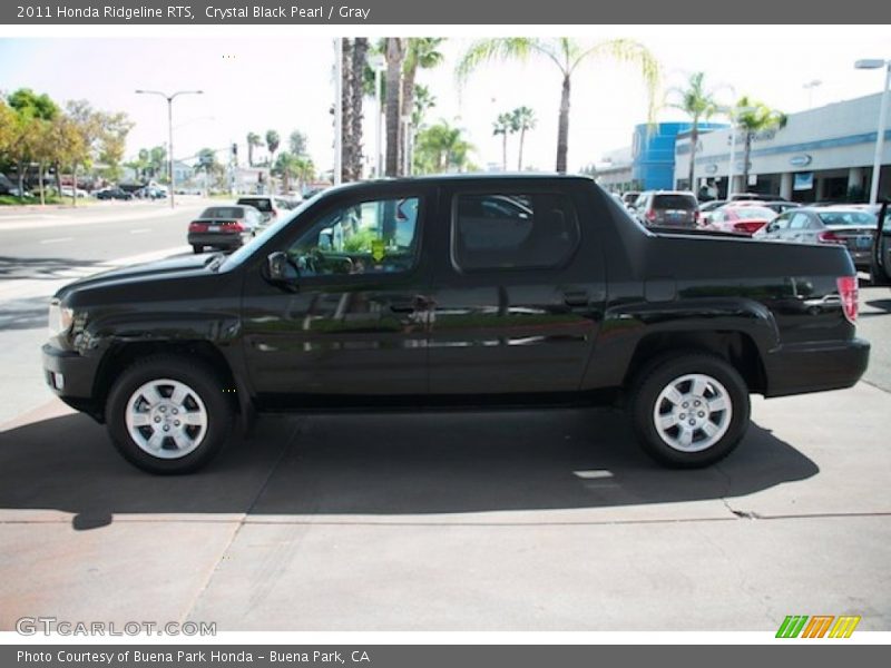 Crystal Black Pearl / Gray 2011 Honda Ridgeline RTS