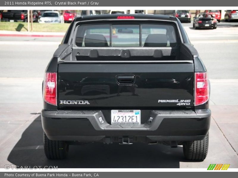 Crystal Black Pearl / Gray 2011 Honda Ridgeline RTS