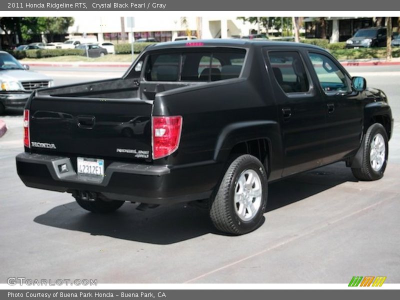 Crystal Black Pearl / Gray 2011 Honda Ridgeline RTS