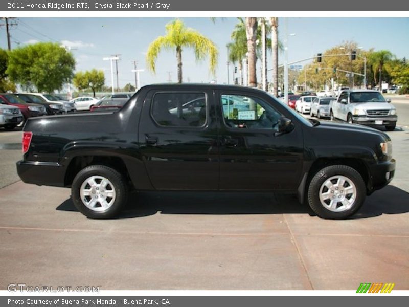 Crystal Black Pearl / Gray 2011 Honda Ridgeline RTS