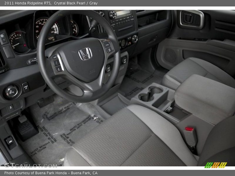 Crystal Black Pearl / Gray 2011 Honda Ridgeline RTS