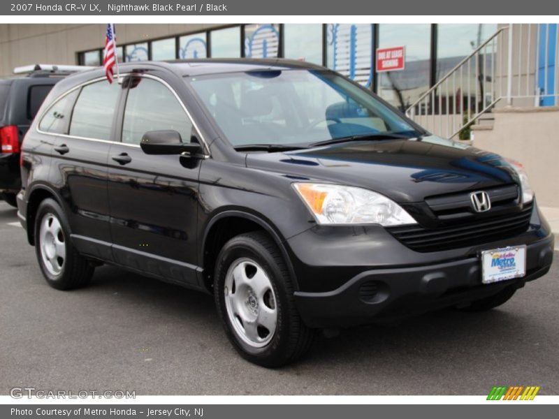 Nighthawk Black Pearl / Black 2007 Honda CR-V LX