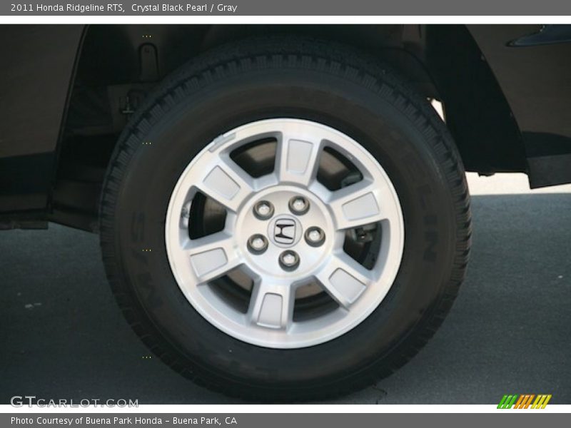 Crystal Black Pearl / Gray 2011 Honda Ridgeline RTS