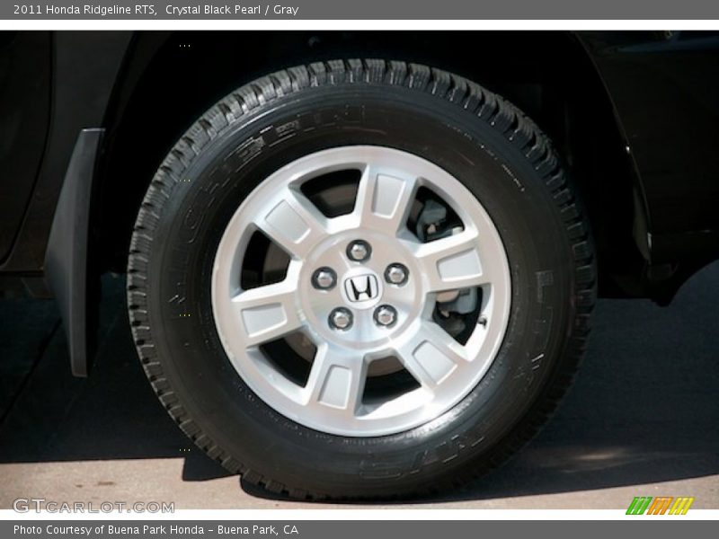 Crystal Black Pearl / Gray 2011 Honda Ridgeline RTS