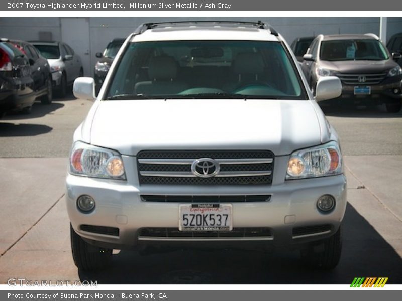 Millenium Silver Metallic / Ash Gray 2007 Toyota Highlander Hybrid Limited