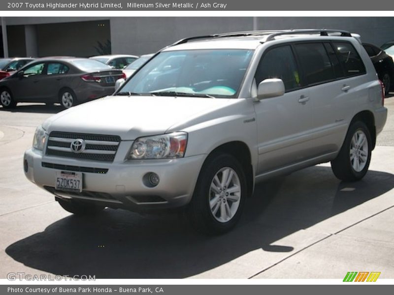Millenium Silver Metallic / Ash Gray 2007 Toyota Highlander Hybrid Limited