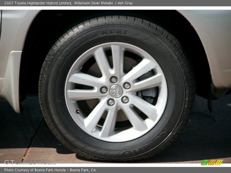 Millenium Silver Metallic / Ash Gray 2007 Toyota Highlander Hybrid Limited
