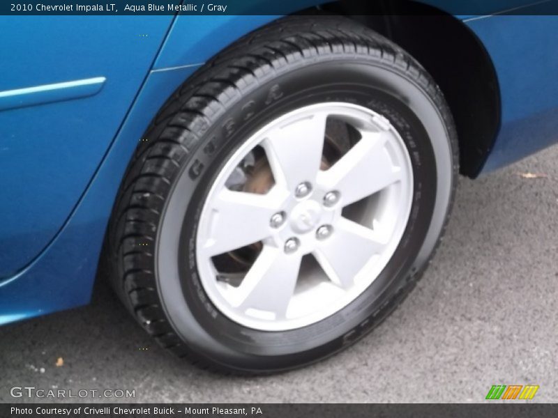 Aqua Blue Metallic / Gray 2010 Chevrolet Impala LT