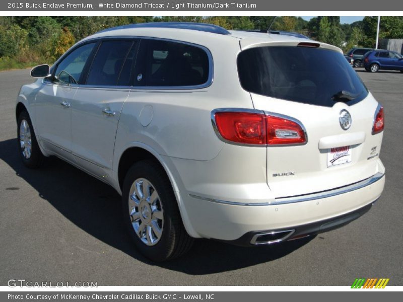 White Diamond Tricoat / Light Titanium/Dark Titanium 2015 Buick Enclave Premium