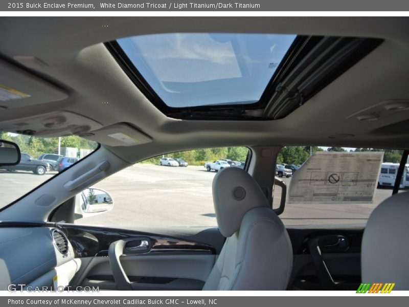 White Diamond Tricoat / Light Titanium/Dark Titanium 2015 Buick Enclave Premium