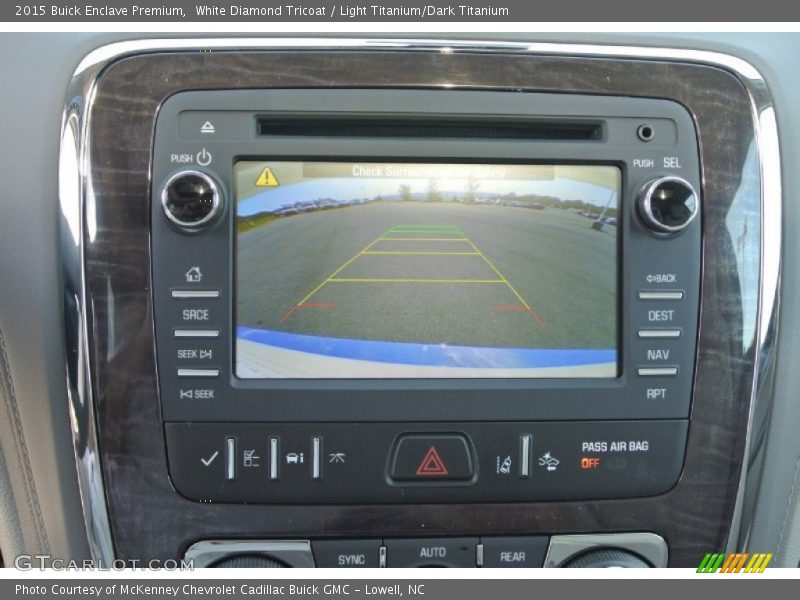 White Diamond Tricoat / Light Titanium/Dark Titanium 2015 Buick Enclave Premium