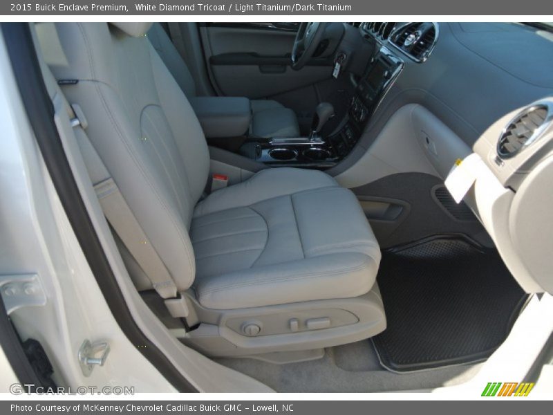White Diamond Tricoat / Light Titanium/Dark Titanium 2015 Buick Enclave Premium