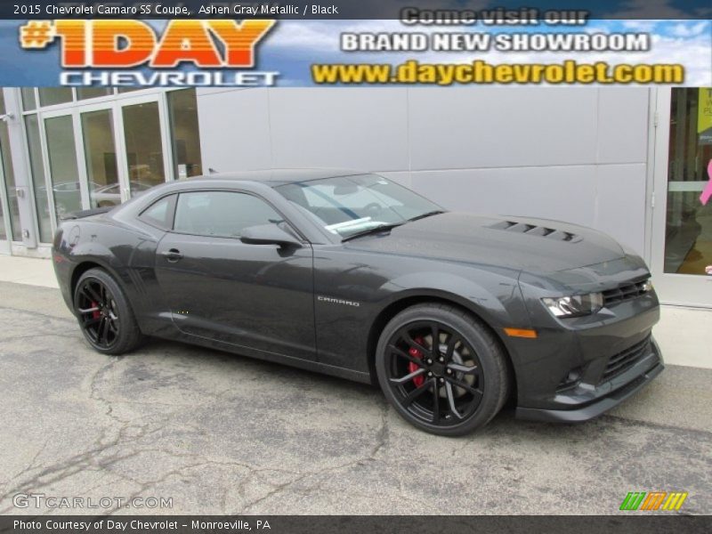 Ashen Gray Metallic / Black 2015 Chevrolet Camaro SS Coupe