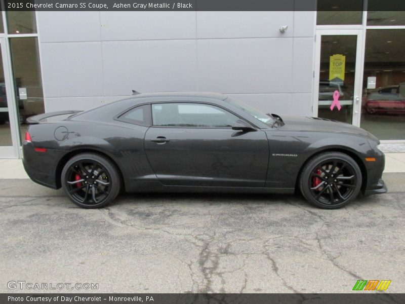 Ashen Gray Metallic / Black 2015 Chevrolet Camaro SS Coupe