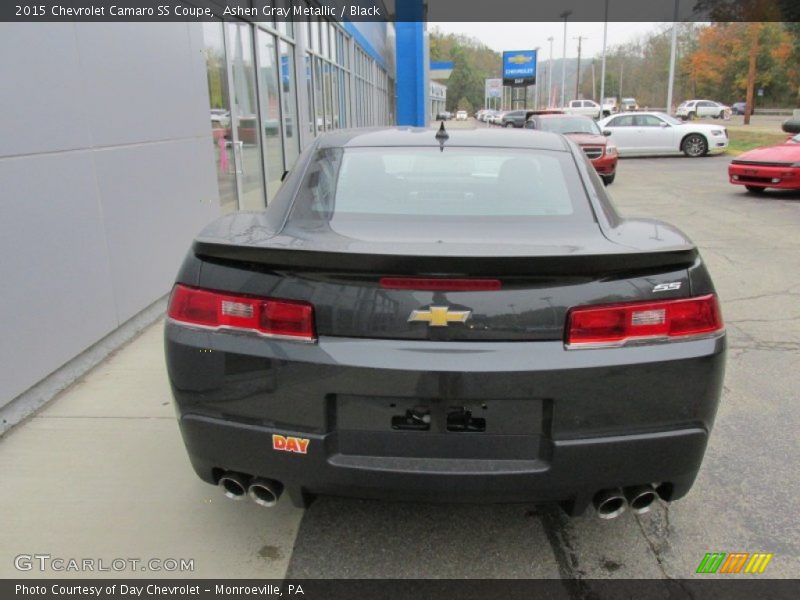 Ashen Gray Metallic / Black 2015 Chevrolet Camaro SS Coupe