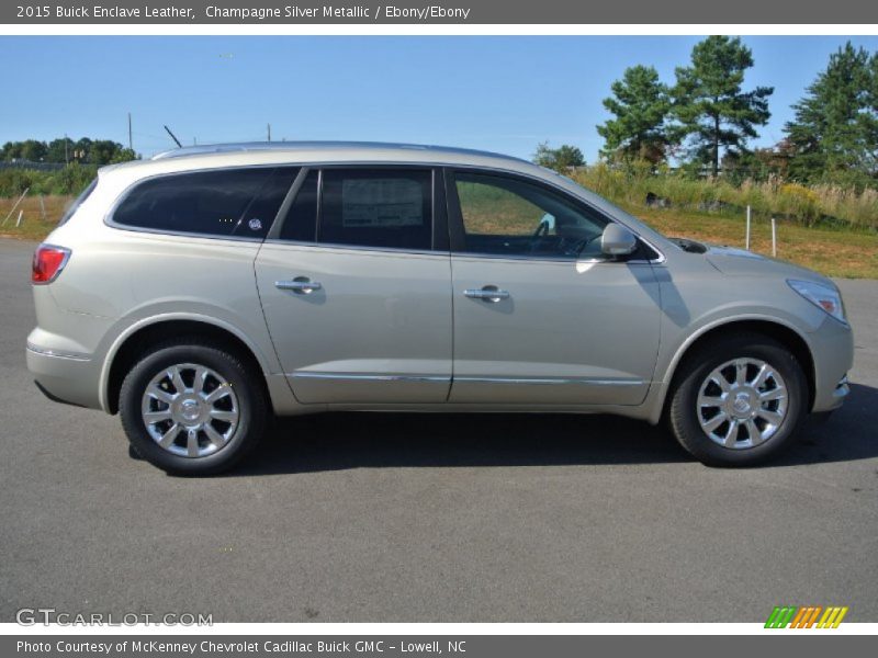 Champagne Silver Metallic / Ebony/Ebony 2015 Buick Enclave Leather