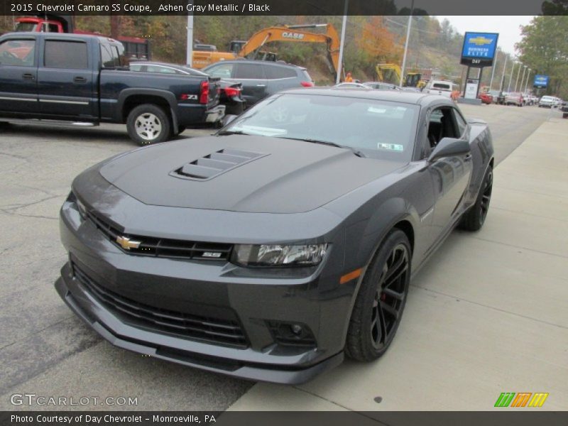 Ashen Gray Metallic / Black 2015 Chevrolet Camaro SS Coupe