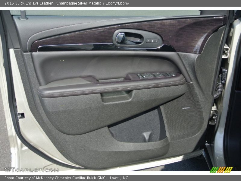 Champagne Silver Metallic / Ebony/Ebony 2015 Buick Enclave Leather