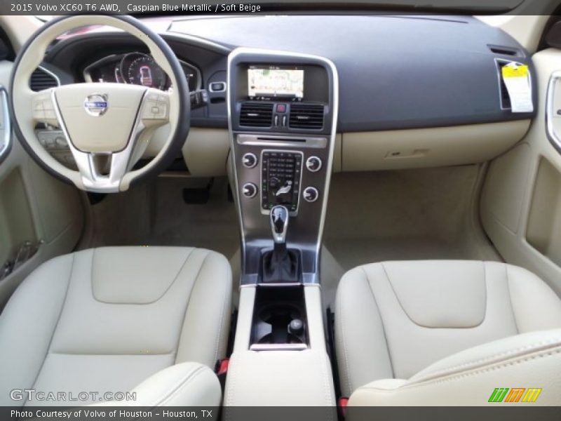 Caspian Blue Metallic / Soft Beige 2015 Volvo XC60 T6 AWD