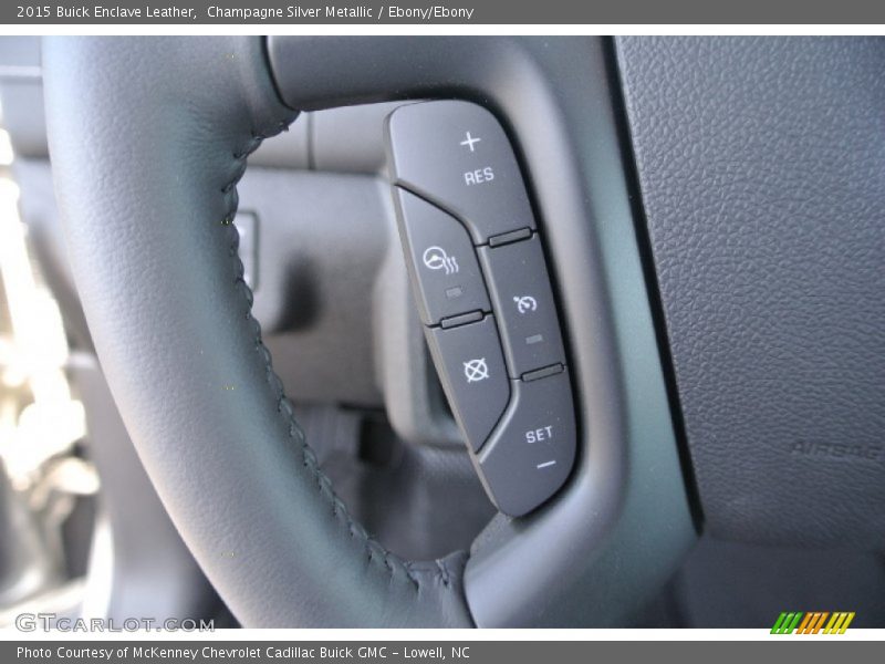 Champagne Silver Metallic / Ebony/Ebony 2015 Buick Enclave Leather