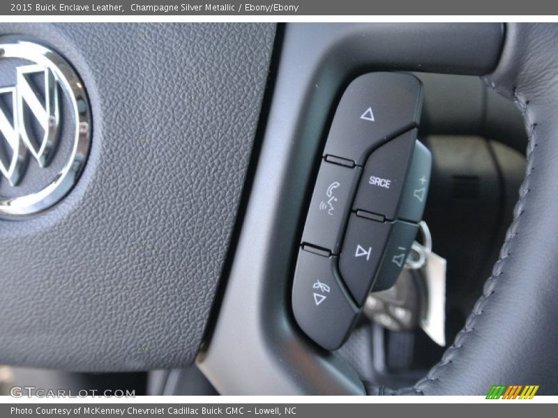 Champagne Silver Metallic / Ebony/Ebony 2015 Buick Enclave Leather