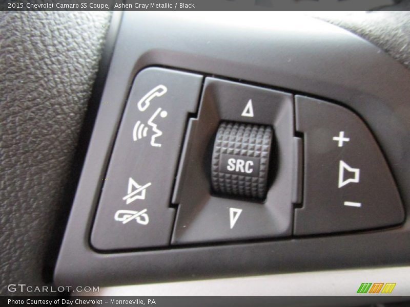 Ashen Gray Metallic / Black 2015 Chevrolet Camaro SS Coupe