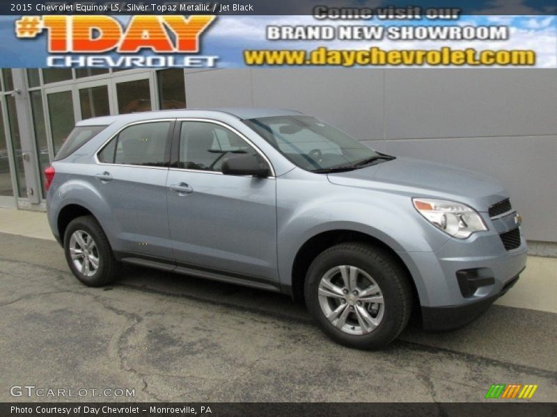 Silver Topaz Metallic / Jet Black 2015 Chevrolet Equinox LS